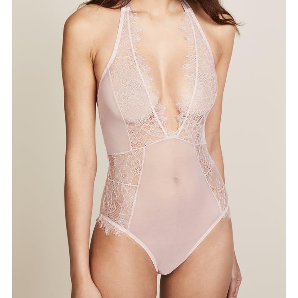 Bluebella Rose Dust Amelie Lace Bodysuit